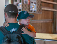 Not too close to the animals...please fellow Eagles fan, aka Daddy